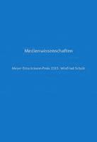 bokomslag Medienwissenschaften: Meyer-Struckmann-Preis 2015: Winfried Schulz