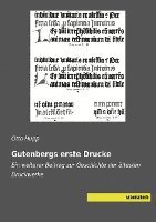 bokomslag Gutenbergs erste Drucke