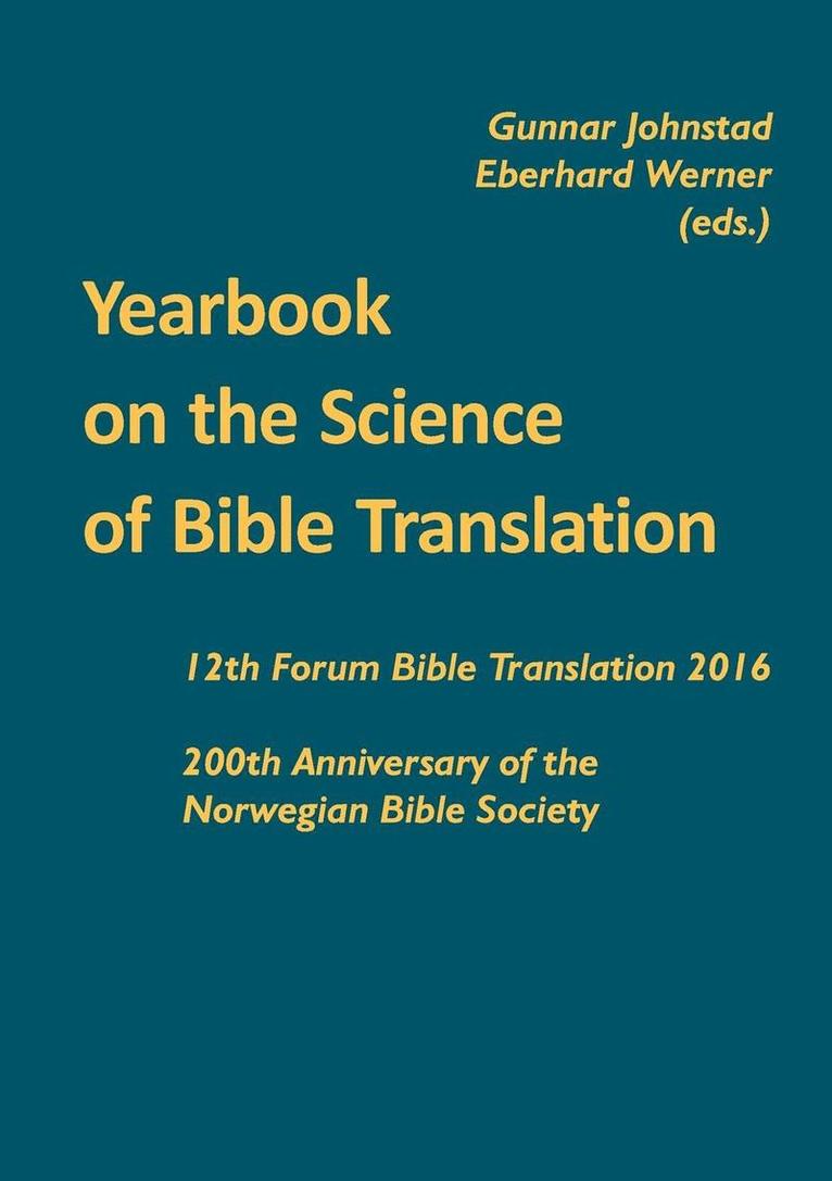 Yearbook on the Science of Bible Translation