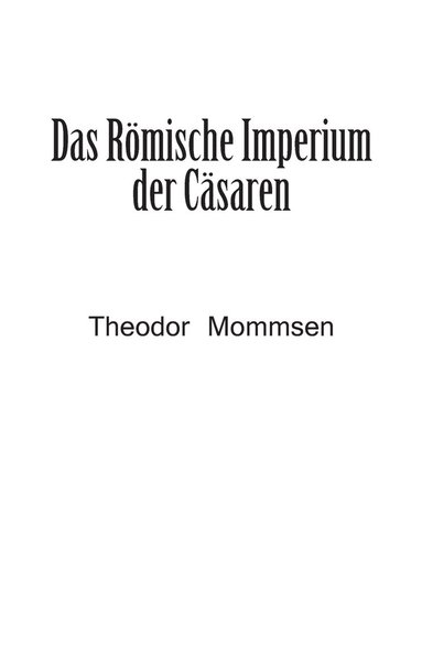bokomslag Römische Imperium der Cäsaren