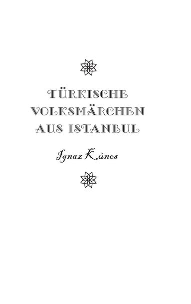 bokomslag Trkische Volksmrchen aus Istanbul