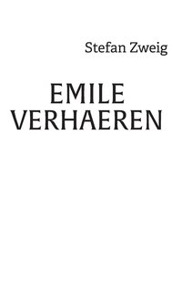 bokomslag Emile Verhaeren