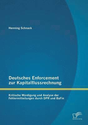 bokomslag Deutsches Enforcement zur Kapitalflussrechnung