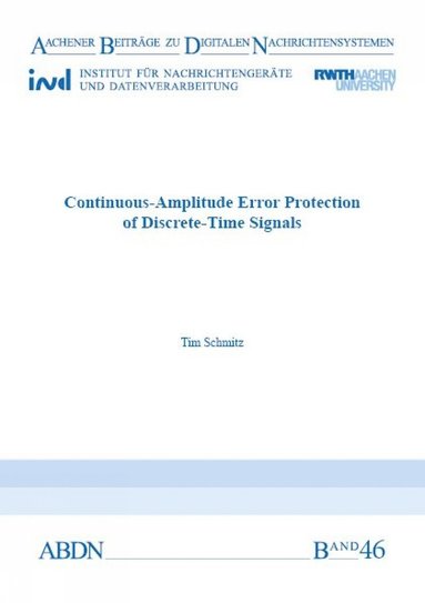 bokomslag Continuous-Amplitude Error Protection of Discrete-Time Signals