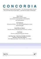 bokomslag Concordia - Internationale Zeitschrift für Philosophie 87