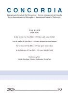 Raúl Fornet-Betancourt - Concordia - Internationale Zeitschrift für Philosophie 90, Häftad