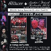 bokomslag Sonic Seducer Multipack 01/23 (07-08/22+09/22) inkl. Gothic Fetisch Kalender 2023, 3CDs: Schandmaul, Depeche Mode, Rammstein, Erasure, Powerwolf uvm.