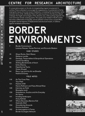 Riccardo Badano, Tomas Percival, Susan Schuppli - Border Environments, Häftad
