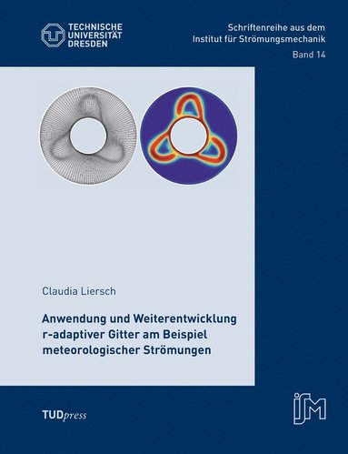 bokomslag Anwendung und Weiterentwicklung r-adaptiver Gitter am Beispiel meteorologischer Strömungen