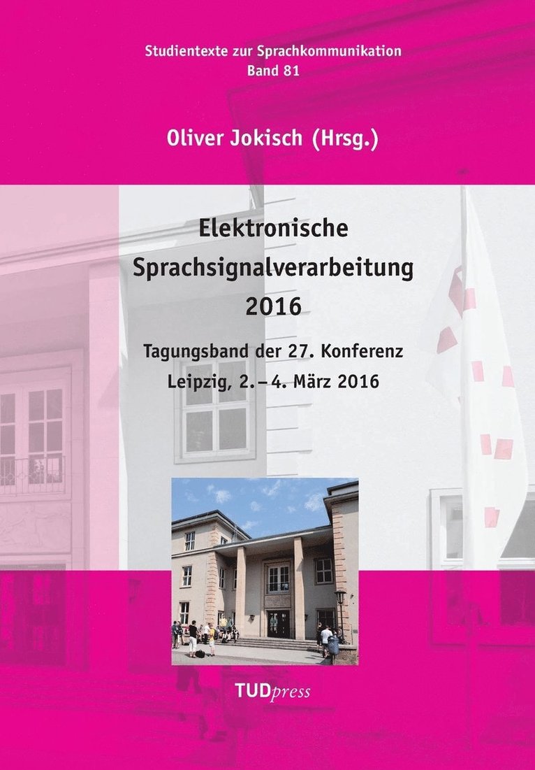 Oliver Jokisch - Elektronische Sprachsignalverarbeitung 2016, Häftad