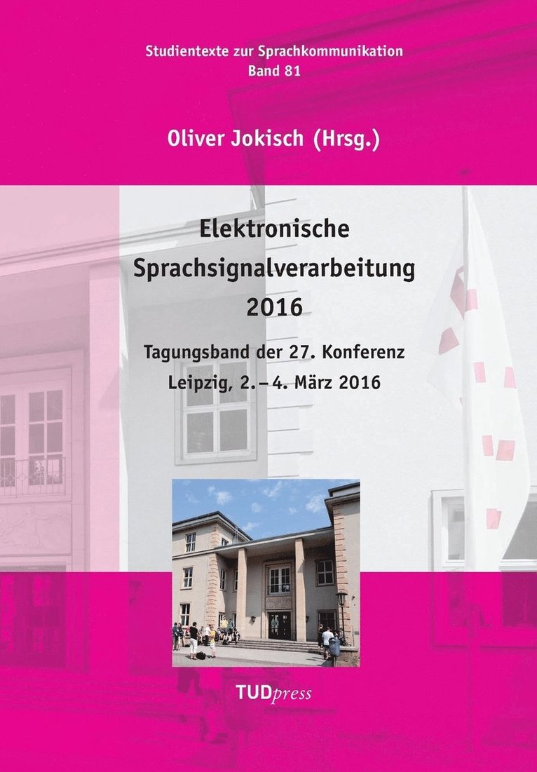 Elektronische Sprachsignalverarbeitung 2016 1