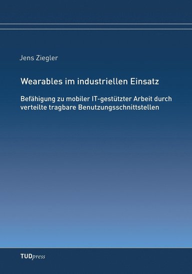 Jens Ziegler - Wearables im industriellen Einsatz, Häftad