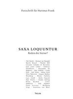 Giacomo Calandra Di Roccolino, Karl Kiem, Wolfgang Voigt, Martin Boesch - SAXA LOQUUNTUR - Reden die Steine?, Häftad