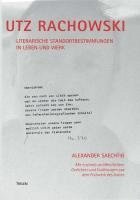 bokomslag Utz Rachowski