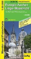 bokomslag Euregio Aachen, Liege, Maastricht 1:50.000 Wander- und Freizeitkarte