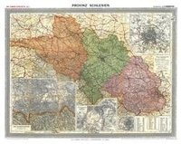 bokomslag Historische Karte: Provinz SCHLESIEN im Deutschen Reich - um 1910 [gerollt]
