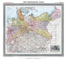 bokomslag Historische Preussenkarte / DER PREUSSISCHE STAAT - 1905 [gerollt]