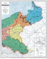 Historische Karte: DEUTSCHES REICH - Provinzen Ostpreußen, Westpreußen, Posen und Schlesien nach dem 28. Juni 1919 (gerollt) 1