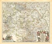 bokomslag Historische Karte: Fränkischer Reichskreis um 1680 [gerollt]