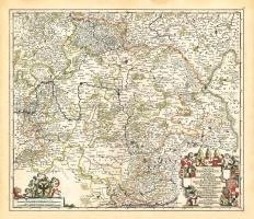 Historische Karte: Fränkischer Reichskreis um 1680 [gerollt] 1