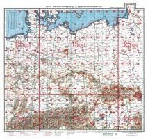 LUFT-NAVIGATIONSKARTE Deutschland mit Bodenorganisation der Luftwaffe 1943 (Plano) 1