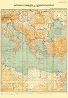bokomslag LUFT-NAVIGATIONSKARTE: Östliches Mittelmeer, Balkan, Nordafrika 1940 (Plano)