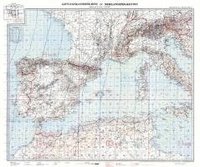 bokomslag LUFT-NAVIGATIONSKARTE: Westliches Mittelmeer 1941 (Plano)