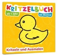 bokomslag Mein erstes Kritzelbuch ab 1 Jahr: über 94 große Motive - für Jungs und Mädchen - Ausmalbuch - Ausmalen und kritzeln mit Spielzeug, Tiere, Fahrzeuge, Obst, Gegenstände und vieles mehr