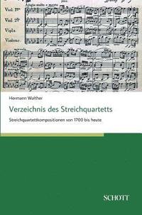 bokomslag Verzeichnis des Streichquartetts