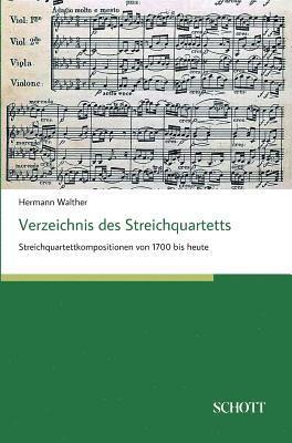 bokomslag Verzeichnis des Streichquartetts