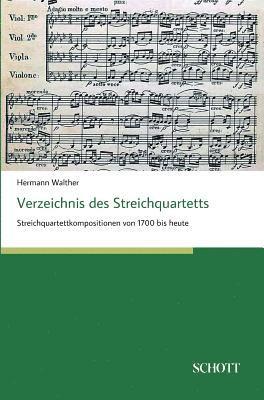 Verzeichnis des Streichquartetts