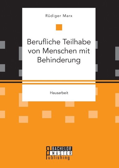 bokomslag Berufliche Teilhabe von Menschen mit Behinderung