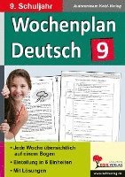 bokomslag Wochenplan Deutsch / Klasse 9