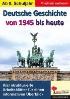 bokomslag Deutsche Geschichte von 1945 bis heute