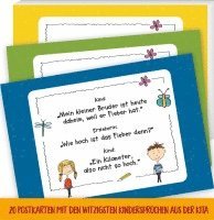 bokomslag 20 Postkarten mit den witzigsten Kindersprüchen aus der Kita