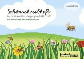bokomslag Schönschreibheft in VA - rechtshändig - Vereinfachte Ausgangsschrift - mit alternativen Buchstabenformen