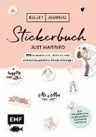 bokomslag Bullet Journal - Stickerbuch Just married: 850 romantische Sprüche und Schmuckelemente für die Hochzeit