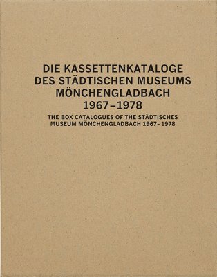 bokomslag The Box Catalogues of the Stadtisches Museum Monchengladbach 1967-78