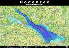 bokomslag Bodensee Tiefenrelief 1 : 75 000. Poster