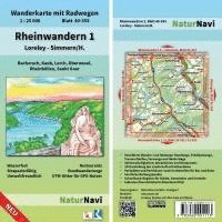 bokomslag Rheinwandern 1 - Loreley - Simmern/H. 1:25 000