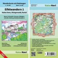 bokomslag Eifelwandern 1 - Hohes Venn, Hürtgenwald, Rurtal 1 : 25 000