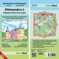 bokomslag Eifelwandern 2 - Belgisches Hohes Venn, Eupen 1 : 25 000