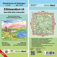 bokomslag Eifelwandern 14 - Hohe Eifel (Süd), Vulkaneifel 1 : 25 000