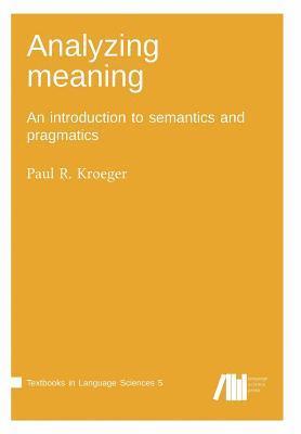 Analyzing meaning 1