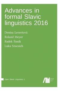 bokomslag Advances in formal Slavic linguistics 2016