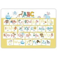 bokomslag Hochwertiges ABC-Mini-Lernposter der Tiere (32,4 x 45,8 cm): Stabiler Karton, folienbeschichtet, abwischbar.