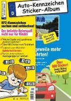 bokomslag Kinder-Reisespiel KFZ-Kennzeichen Sticker-Sammelalbum fürs Handgepäck, Mitmachbuch für die Ferien, Ratespaß unterwegs auf Reisen, Beschäftigung für Kinder bei langen Autofahrten
