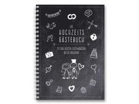 bokomslag familiawedding black-Doodle- Design XXL Gästebuch zur Hochzeit