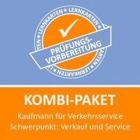 bokomslag Kombi-Paket Kauffrau für Verkehrsservice Schwerpunkt Verkauf und Service Lernkarten