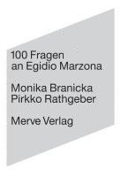 bokomslag 100 Fragen an Egidio Marzona